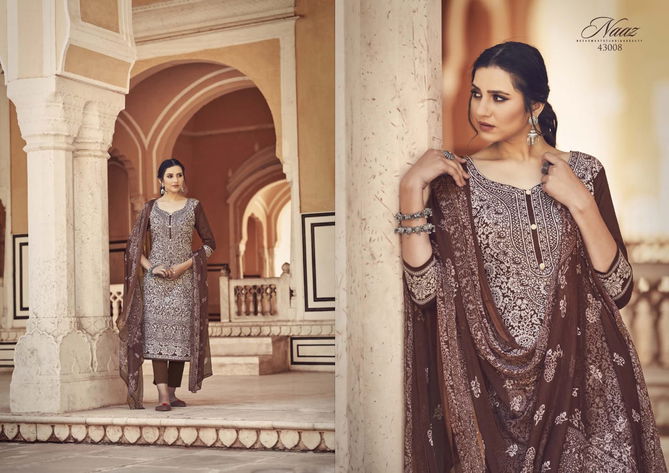 Rk Gold Naaz Heavy Festive Wear Jam Cotton Designer Dress Material Collection